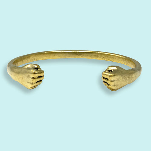 Gold Fisticuff Bracelet