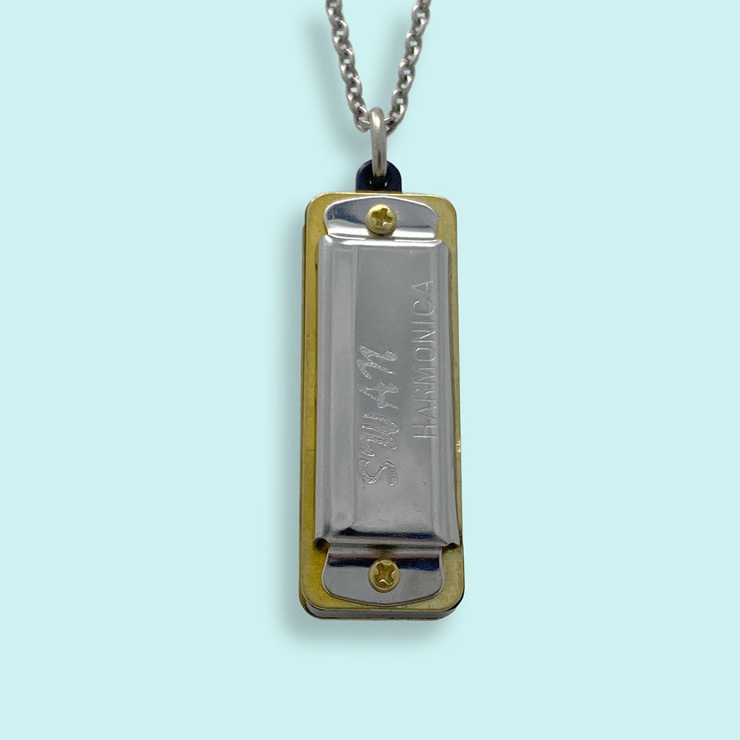 Silver Harmonica Necklace – Ornamental Things
