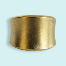 Load image into Gallery viewer, Gold Concave Band Ring