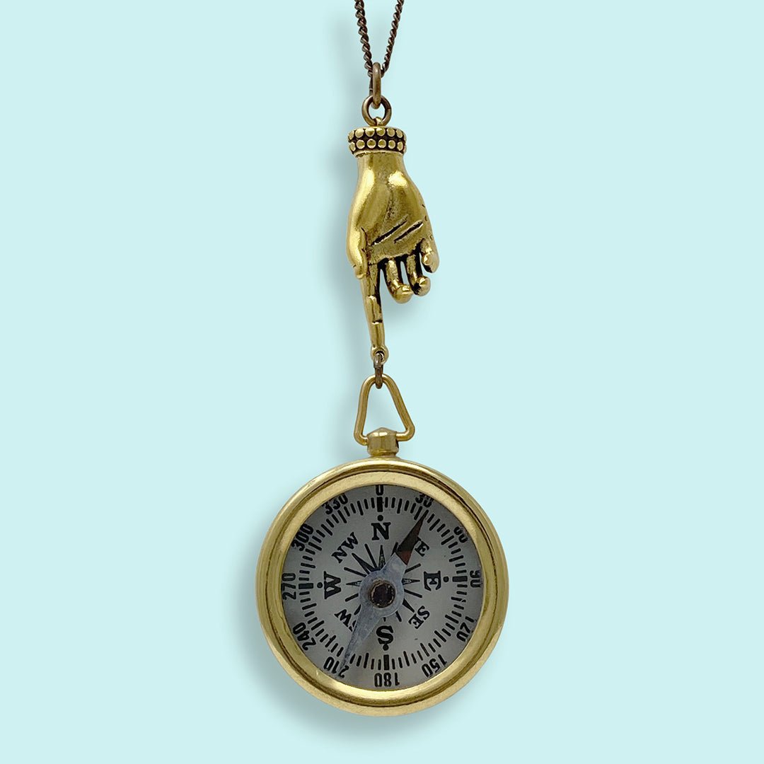 Guiding Hand Compass Necklace - Ornamental Things