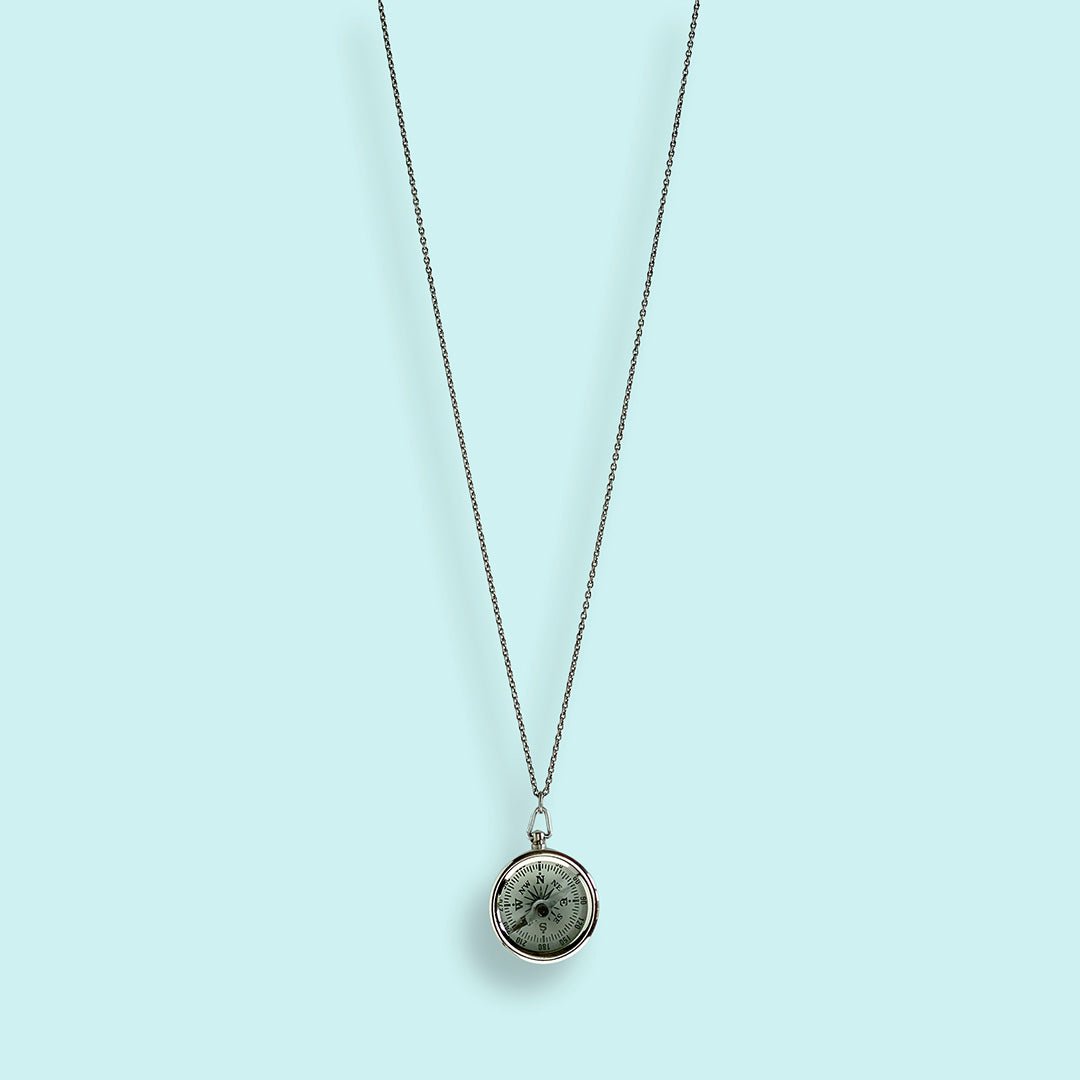 Silver Compass Necklace - Ornamental Things