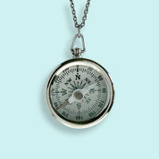 Silver Compass Necklace - Ornamental Things