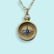 Tiny Compass on Gold Filled Chain Necklace - Ornamental Things
