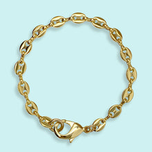 Load image into Gallery viewer, Gold Anchor Chain Bracelet