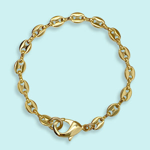 Gold Anchor Chain Bracelet