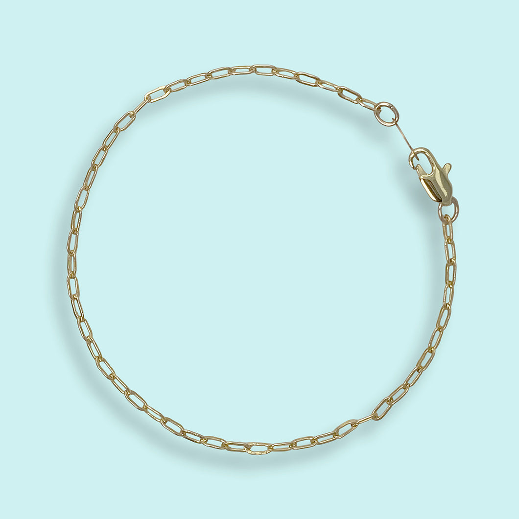 Simple Gold Filled Chain Bracelet