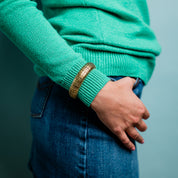 Gold Hieroglyph Cuff Bracelet