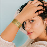 Gold Garden Party Cuff Bracelet