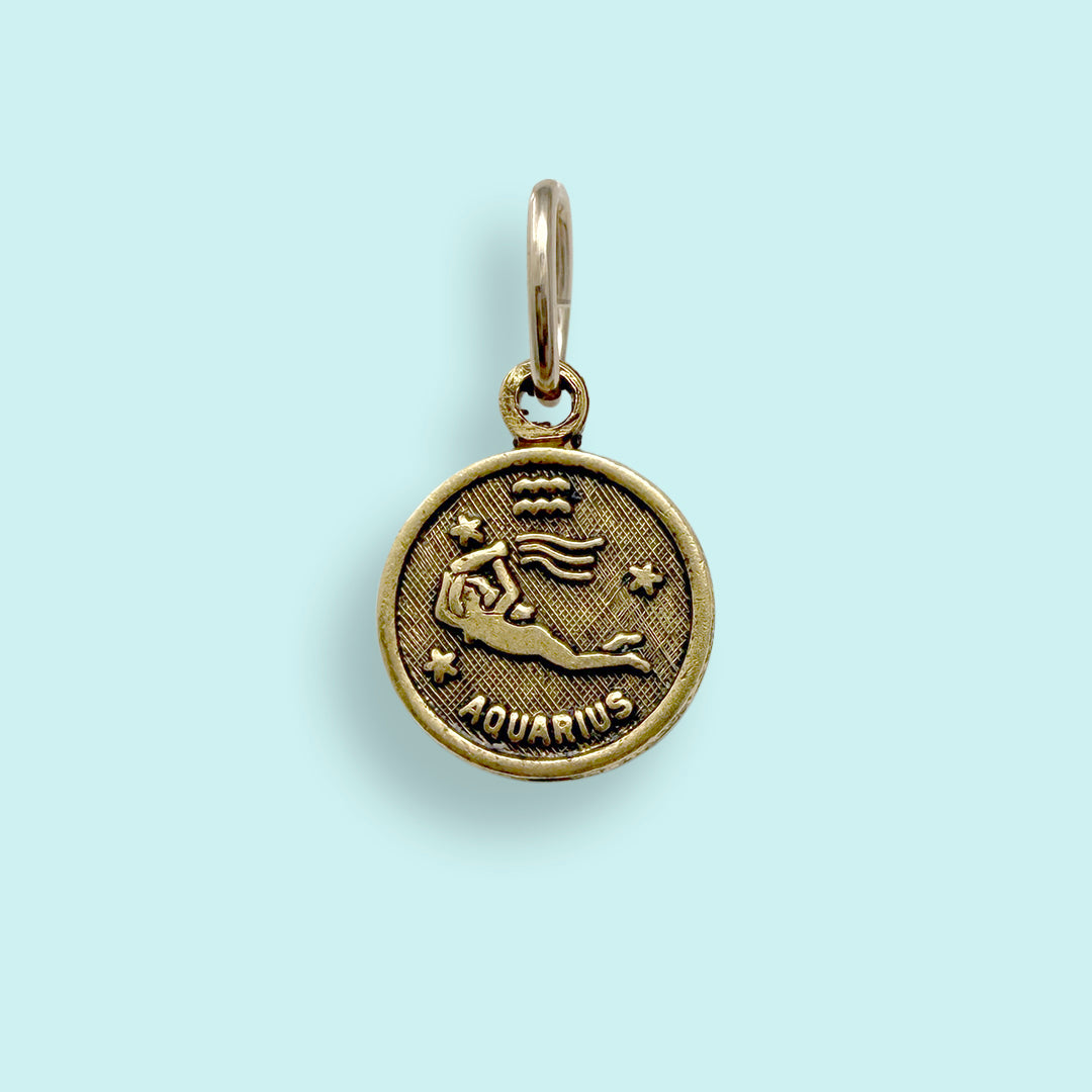 Gold Zodiac Charm