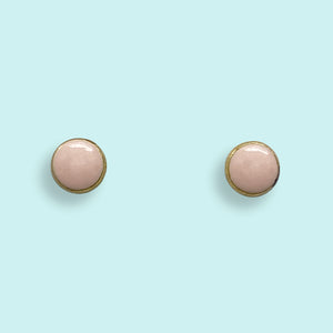 Pink Dot Stud Earrings