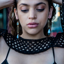 Load image into Gallery viewer, Asymmetrical Agate Earrings