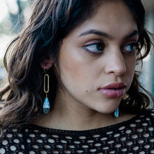 Load image into Gallery viewer, Asymmetrical Agate Earrings