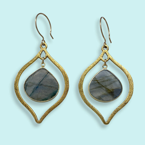 Labradorite Drop Earrings