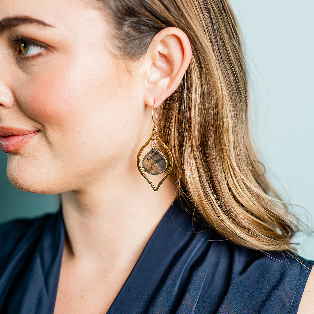 Labradorite Drop Earrings