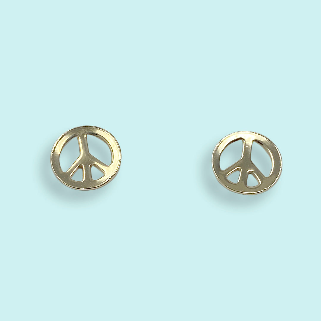 Tiny Peace Stud Earrings