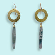 Moss Agate Drop Earrings