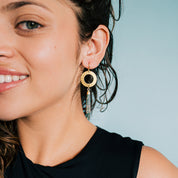 Moss Agate Drop Earrings