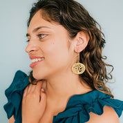 Golden Tree Earrings