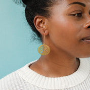 Golden Tree Earrings