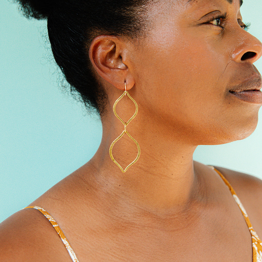 Golden Ogee Earrings