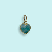 Heart of Stone Amazonite Charm