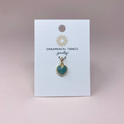 Heart of Stone Amazonite Charm