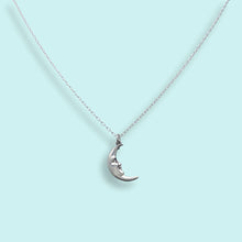 Load image into Gallery viewer, Sterling Silver Man in the Moon Necklace