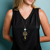 Lotus Om Necklace