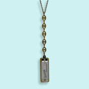 Silver Anchor Drop Harmonica Necklace