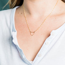 Load image into Gallery viewer, Little Gold Heart Necklace