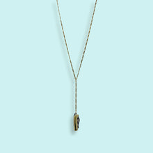 Load image into Gallery viewer, Long Y-drop Gold Knife Necklace