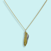 Small Gold Fish Knife Necklace