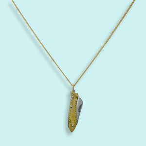 Small Gold Fish Necklace