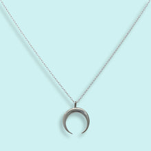 Load image into Gallery viewer, Sterling Silver Crescent Moon Necklace
