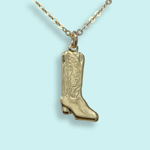 Cowgirl Boot Necklace