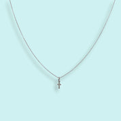 Sterling Silver Tiny Cross Necklace