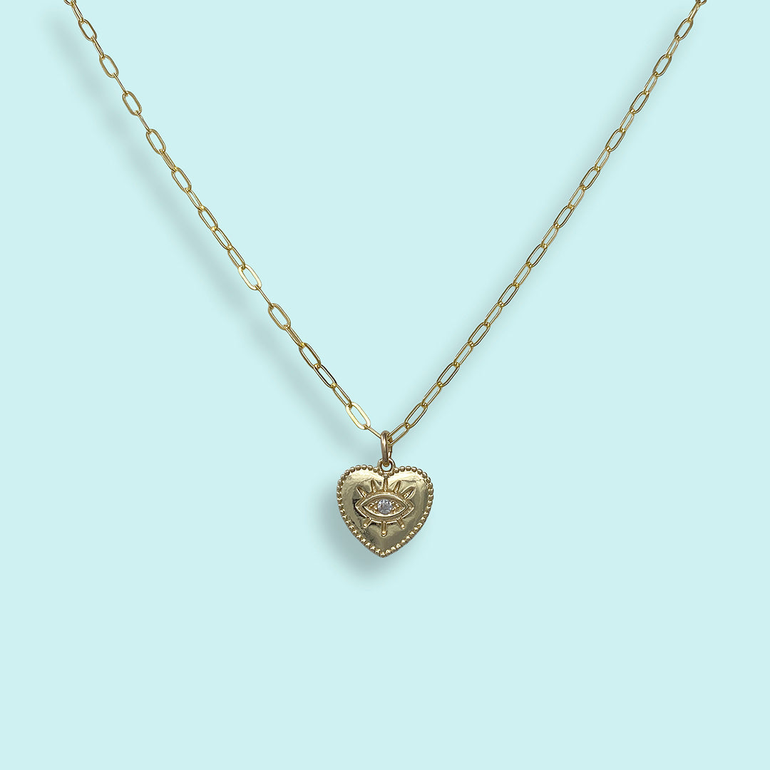 Eye Heart Necklace