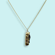 Gold Wildflower Knife Necklace