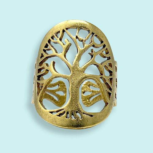 Gold Tree of Life Ring