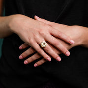 Gold Compass Ring