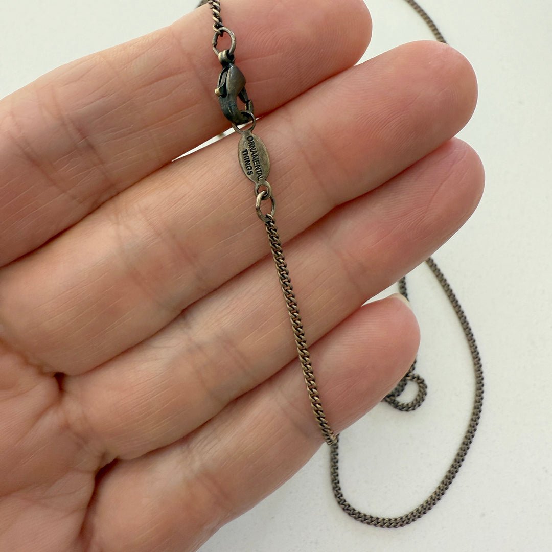 Aged Brass Curb Chain, Short - Ornamental Things