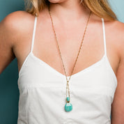 Amazonite Perfume Bottle Necklace - Ornamental Things