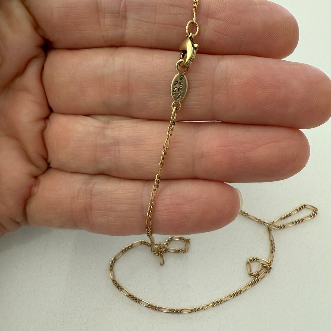 Antique - Gold Figaro Chain, Short - Ornamental Things