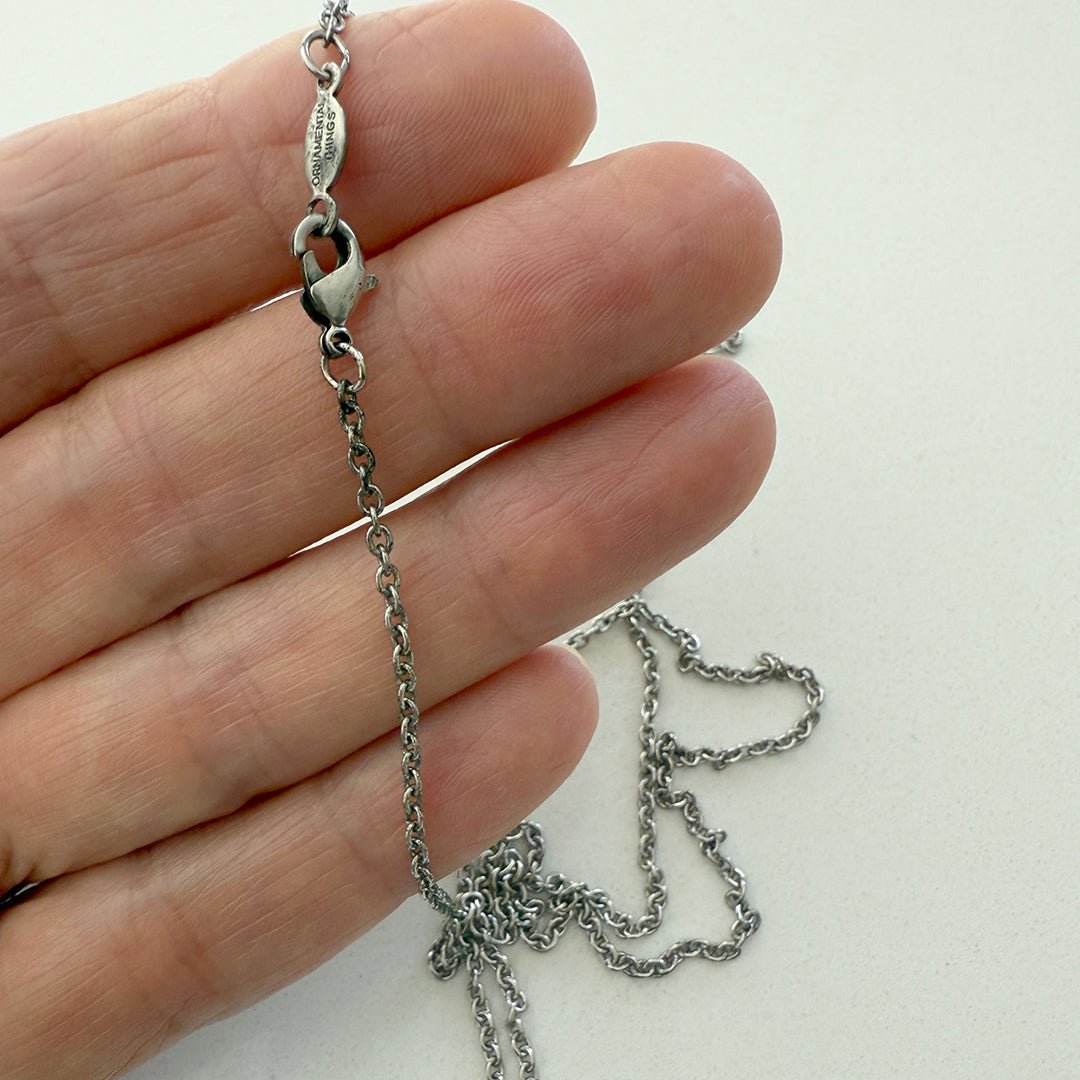 Antique - Silver Cable Chain, Long - Ornamental Things
