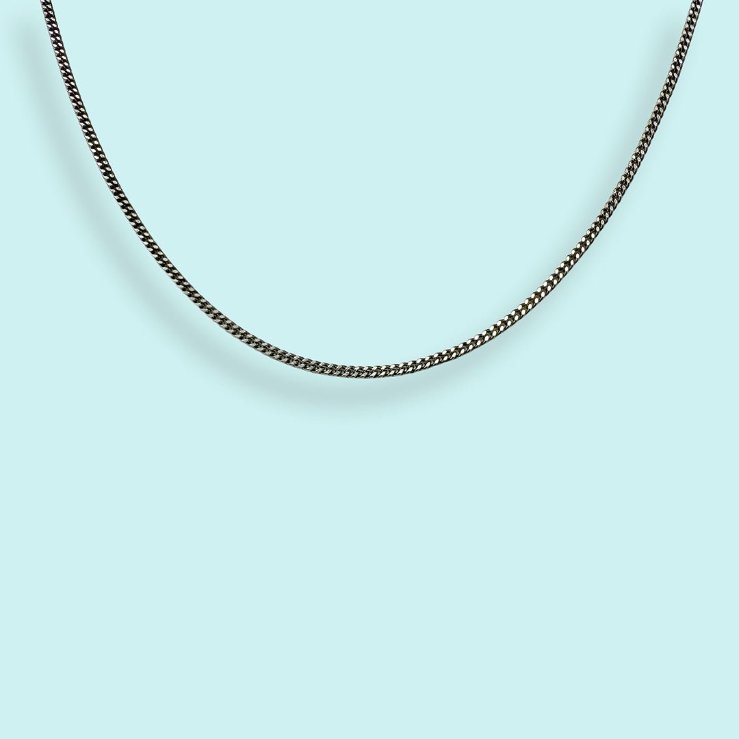 Antique - Silver Curb Chain, Long - Ornamental Things