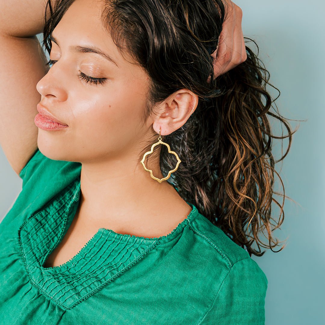 Balanced Arabesque Earrings - Ornamental Things