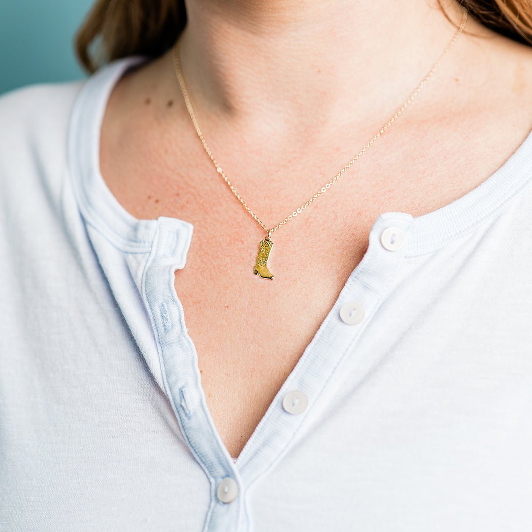 Cowgirl Boot Necklace - Ornamental Things