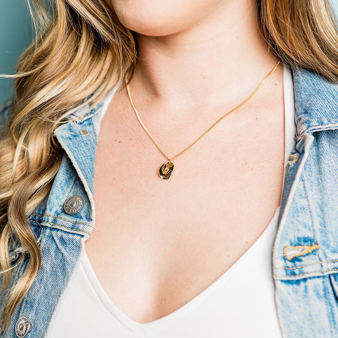 Cowgirl Hat Necklace - Ornamental Things