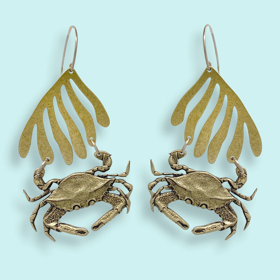 Crab Earrings - Ornamental Things