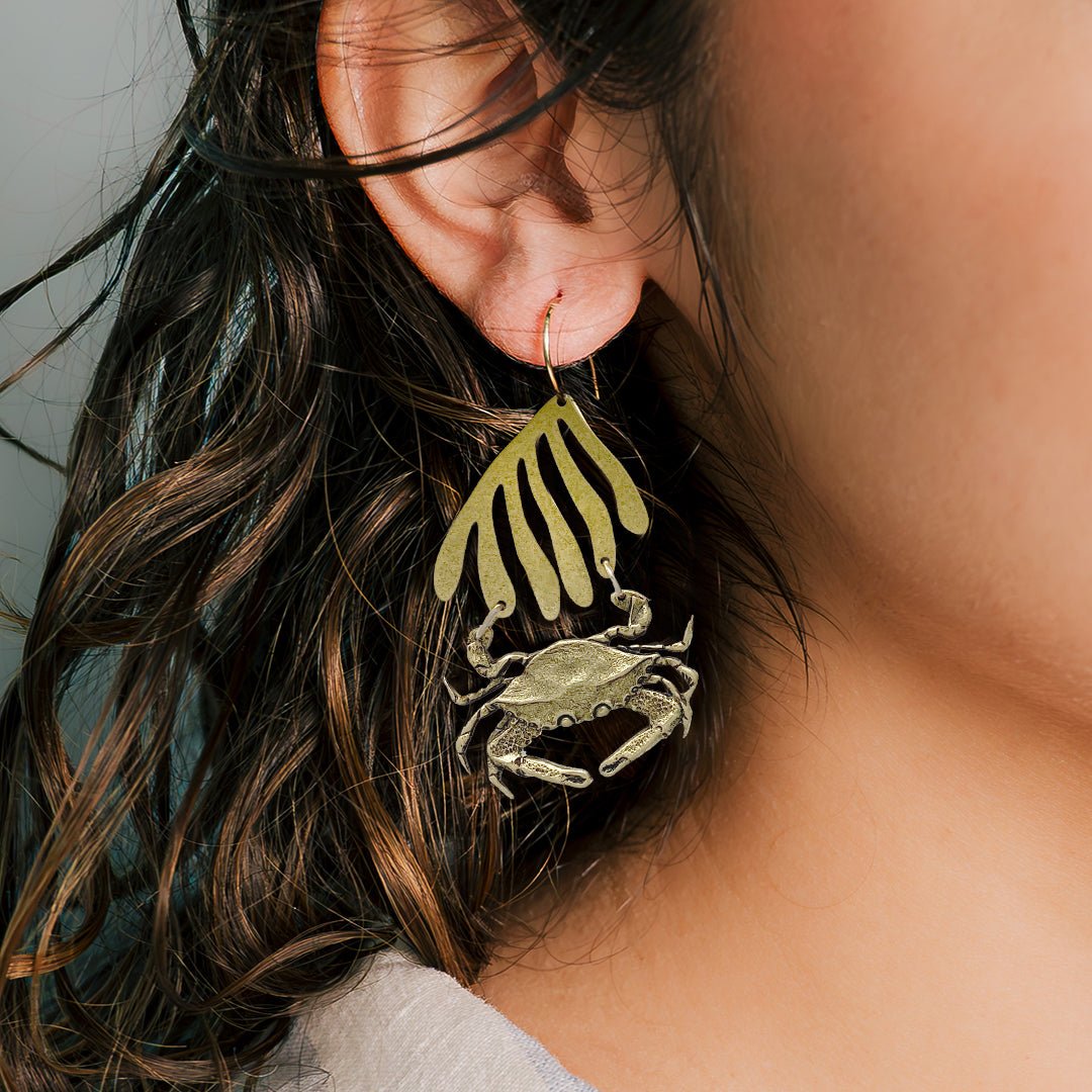 Crab Earrings - Ornamental Things